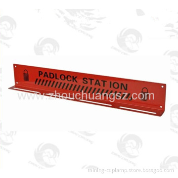 Durable Red Color Padlock Station, Steel Material